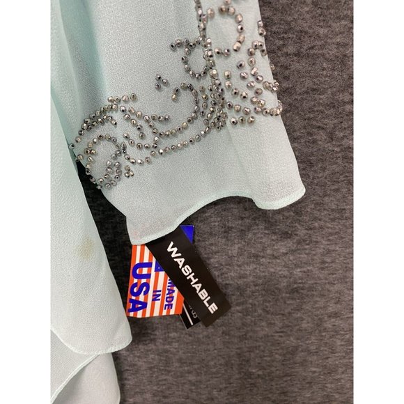 R&M Richards mint green 2 piece hi-low sz 14 NWT* USA - Picture 5 of 10